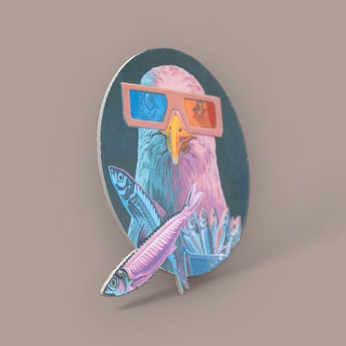 RETRO  Art Print, Eagle, 20 x 17 cm