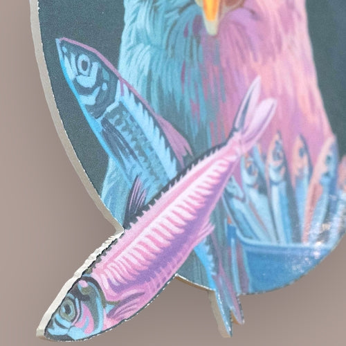 RETRO  Art Print, Eagle, 20 x 17 cm